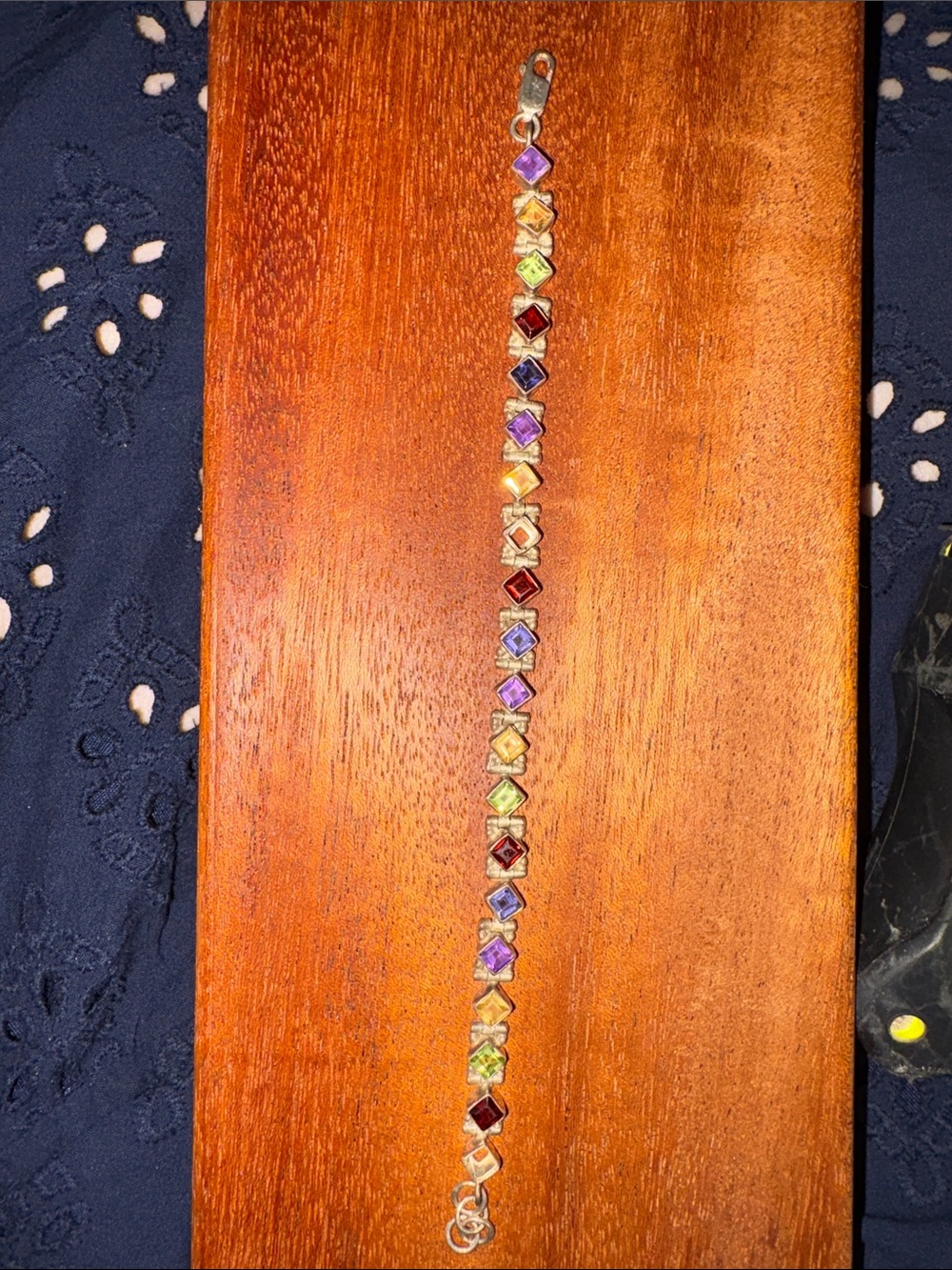 SILPADA Multicolor Semi Precious Link Bracelet